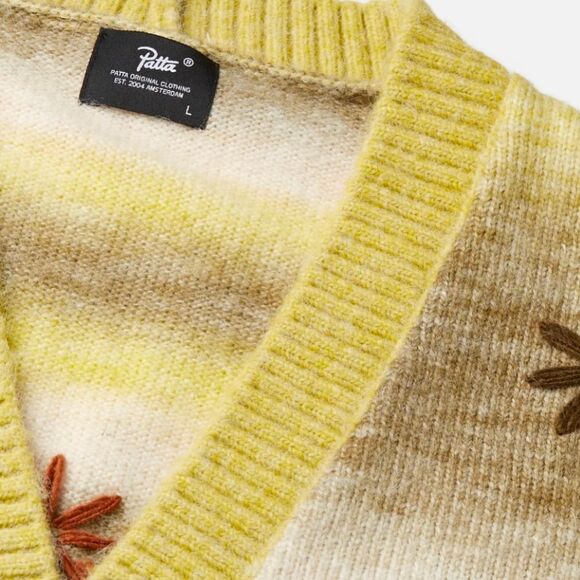 Patta Peace & Love Knitted Cardigan Sweater (L) - Picture 5 of 8
